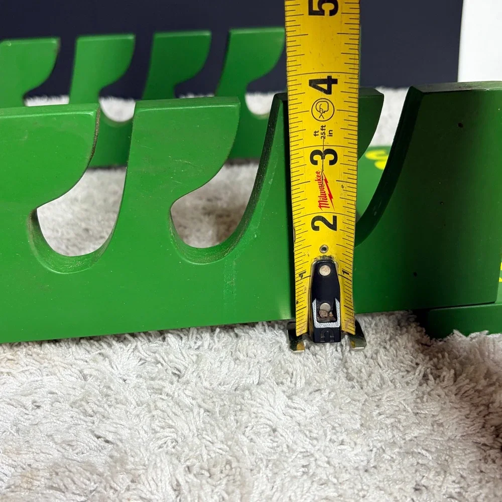John Deere Fishing Rod Holder 19x10 Holds 7 Rods Up To 45 Pounds Man Cave Cabin